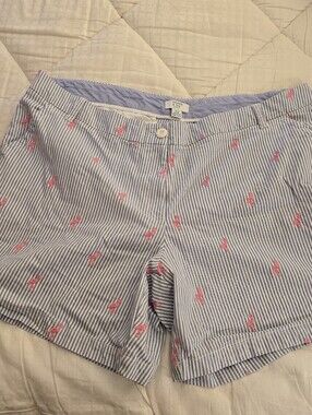 crown & ivy Curvy Caroline Flamingo Shorts